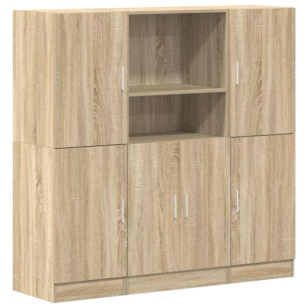 3-tlg Küchenschrank Set Sonoma Eiche