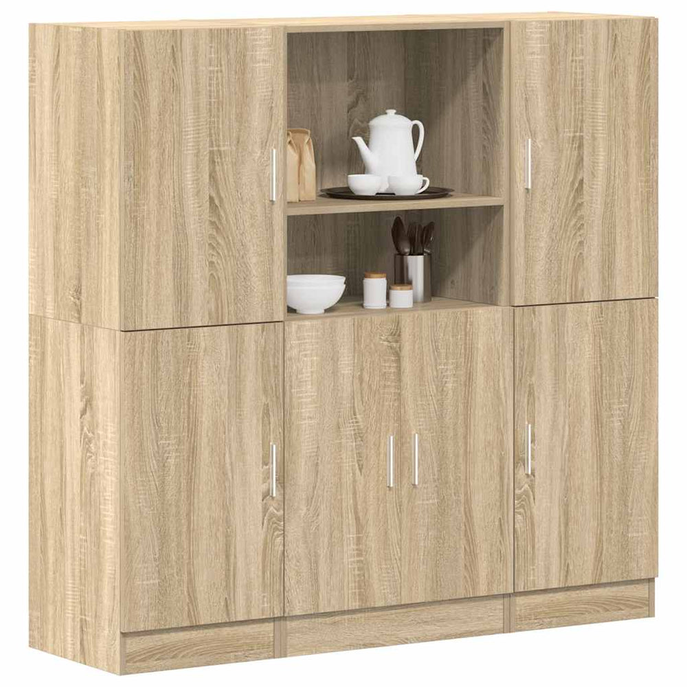 3-tlg Küchenschrank Set Sonoma Eiche
