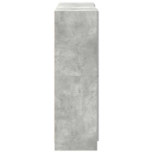 3-tlg Küchenschrank-Set Betongrau
