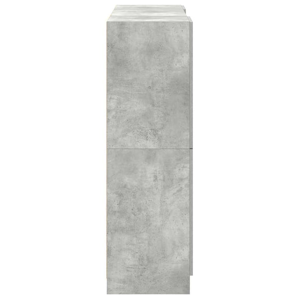 3-tlg Küchenschrank-Set Betongrau