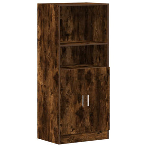 3-tlg Küchenschrank Set Räuchereiche