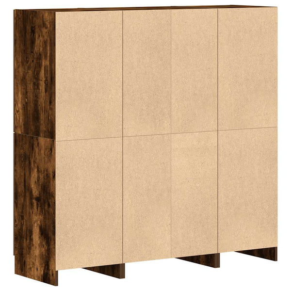 3-tlg Küchenschrank Set Räuchereiche