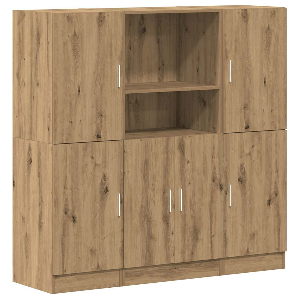 3-tlg Küchenschrank-Set Artisan Eiche