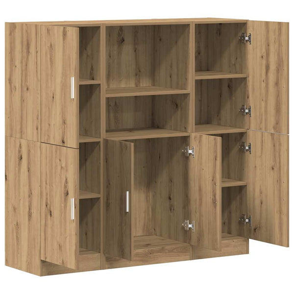 3-tlg Küchenschrank-Set Artisan Eiche