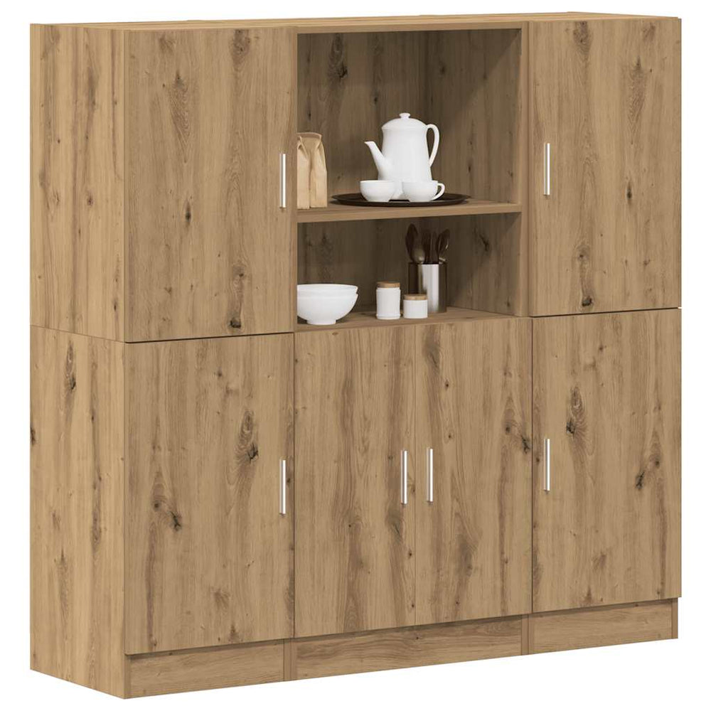 3-tlg Küchenschrank-Set Artisan Eiche
