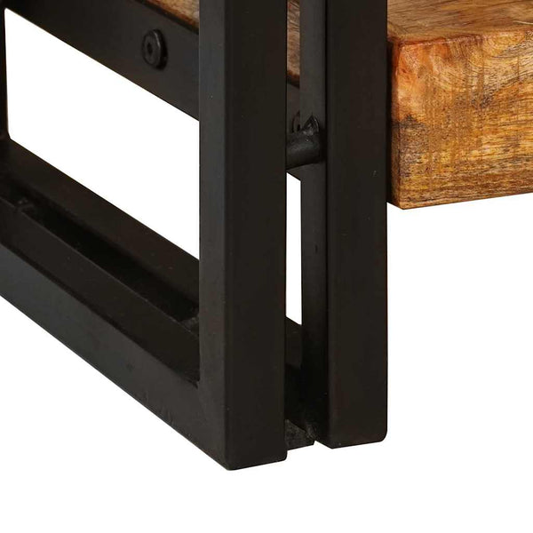 Massivholz Konsolentische 2er Set Braun