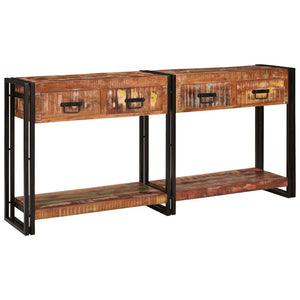 Konsolentische mit Regal, 2er-Set