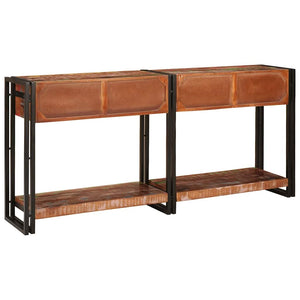 Konsolentische mit Regal, 2er-Set