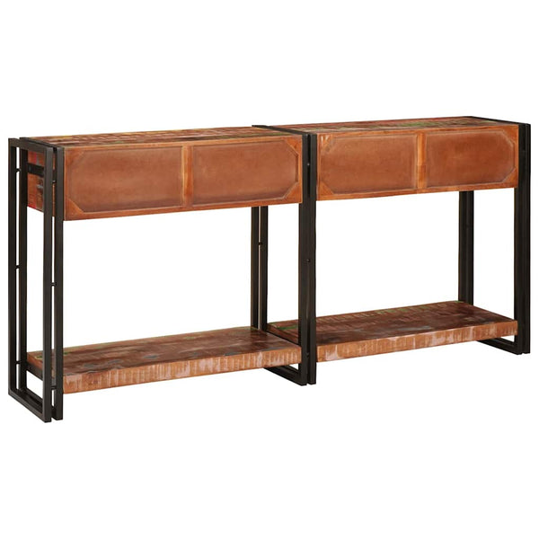 Konsolentische mit Regal, 2er-Set