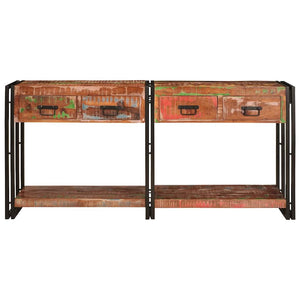 Konsolentische mit Regal, 2er-Set