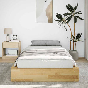 Massivholzbett Eiche 90x200 cm