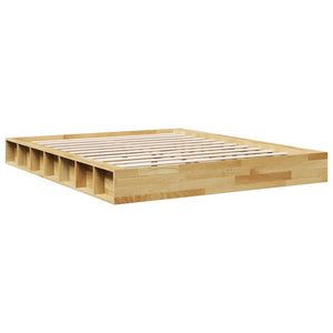 Massivholzbett Eiche 140x200 cm ohne Matratze