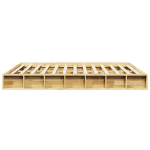 Massivholzbett Eiche 140x200 cm ohne Matratze