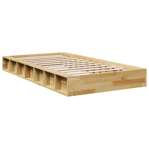 Massivholzbett 90x190 cm Eiche ohne Matratze