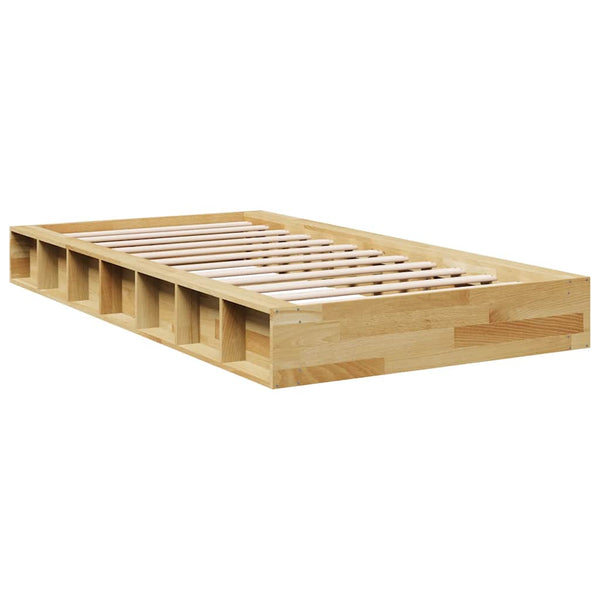 Massivholzbett 90x190 cm Eiche ohne Matratze