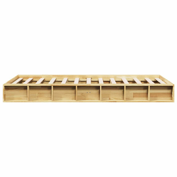 Massivholzbett 90x190 cm Eiche ohne Matratze