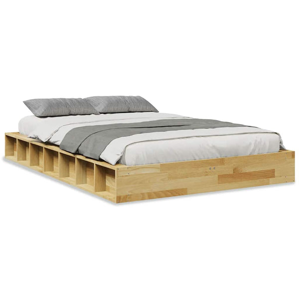 Massivholzbett 120x190 cm Eiche ohne Matratze