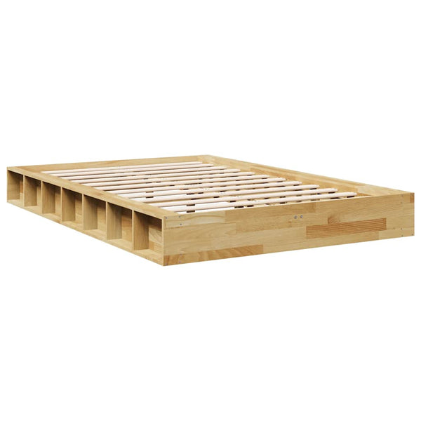Massivholzbett 120x190 cm Eiche ohne Matratze