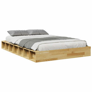 Massivholzbett 120x190 cm Eiche ohne Matratze