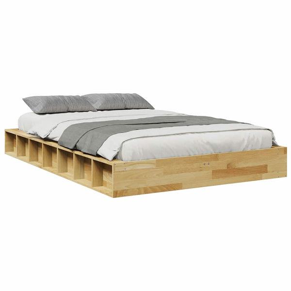 Massivholzbett 120x190 cm Eiche ohne Matratze