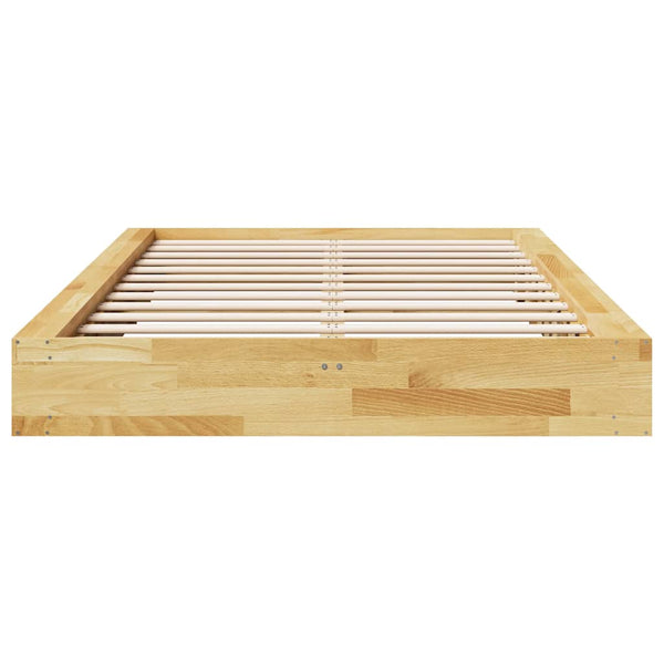 Massivholzbett 120x190 cm Eiche ohne Matratze