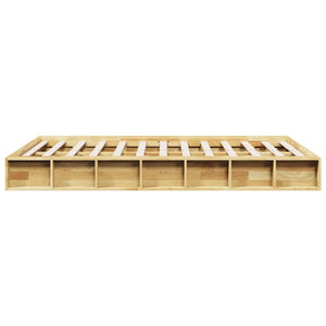 Massivholzbett 120x190 cm Eiche ohne Matratze