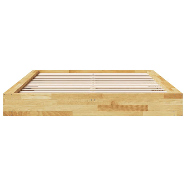 Massivholzbett 140x190 cm Eiche ohne Matratze