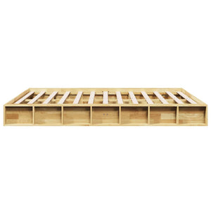 Massivholzbett 140x190 cm Eiche ohne Matratze