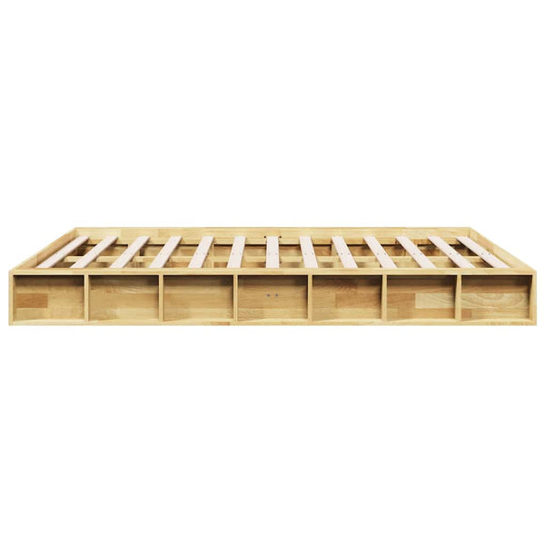 Massivholzbett 140x190 cm Eiche ohne Matratze