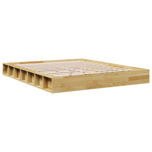 Massivholzbett 140x190 cm Eiche ohne Matratze