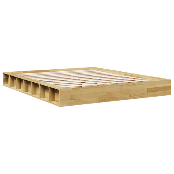 Massivholzbett 140x190 cm Eiche ohne Matratze