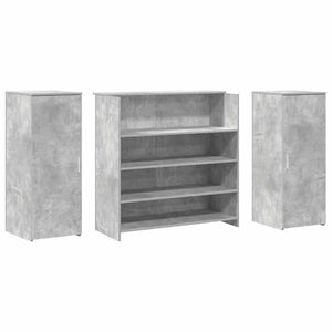 Betongraue Empfangstheke, 180 cm