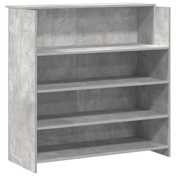 Betongraue Empfangstheke, 180 cm