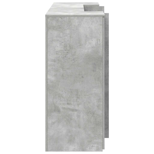 Betongraue Empfangstheke, 180 cm