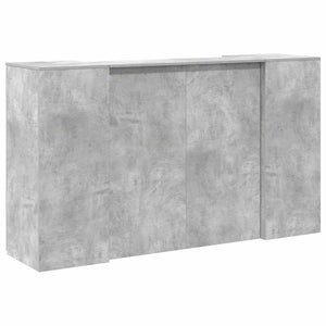 Betongraue Empfangstheke, 180 cm
