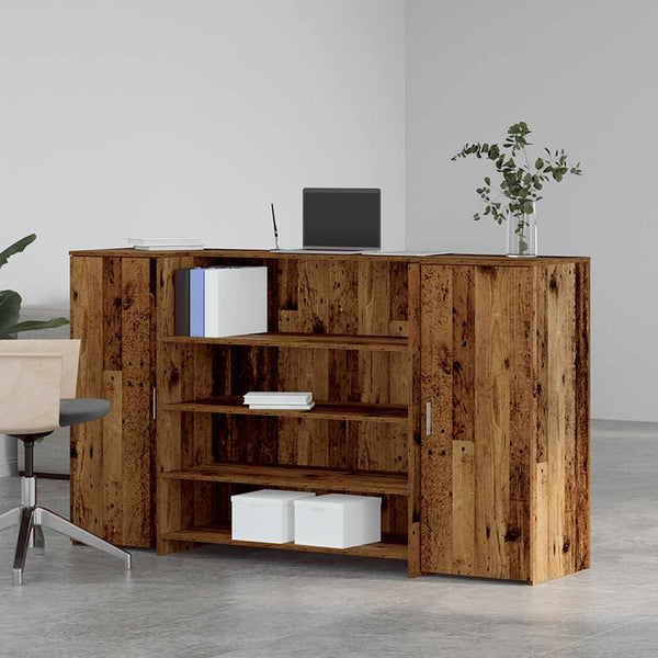 Empfangstheke Altholz-Optik 180 cm