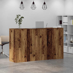 Empfangstheke Altholz-Optik 180 cm