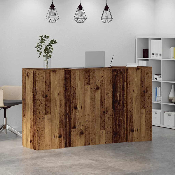Empfangstheke Altholz-Optik 180 cm