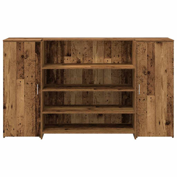 Empfangstheke Altholz-Optik 180 cm