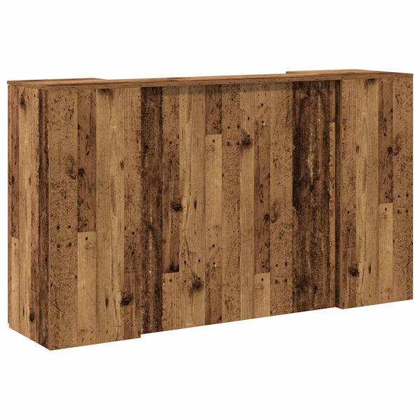 Empfangstheke Altholz-Optik 180 cm