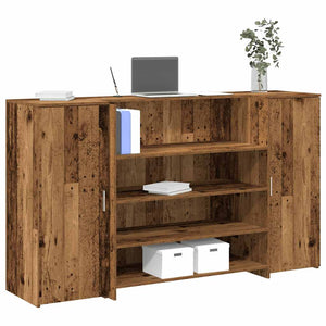 Empfangstheke Altholz-Optik 180 cm