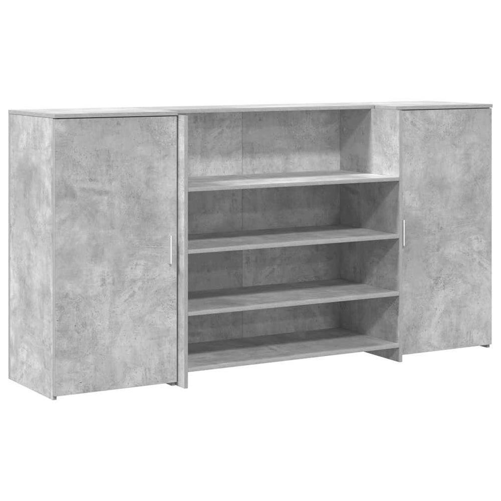 Empfangstheke Betongrau 200 cm