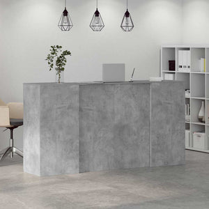 Empfangstheke Betongrau 200 cm