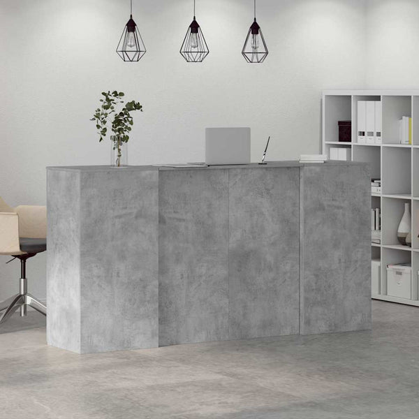 Empfangstheke Betongrau 200 cm