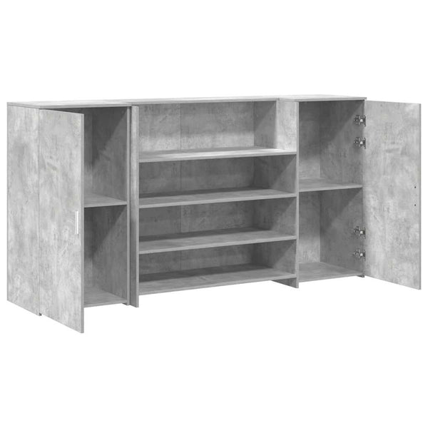 Empfangstheke Betongrau 200 cm
