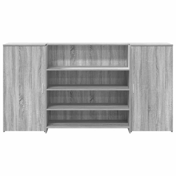 Empfangstheke Grau Sonoma 200 cm