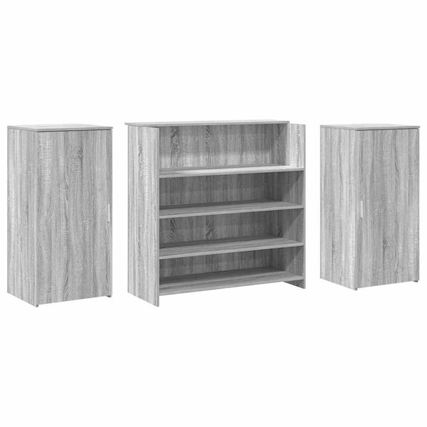 Empfangstheke Grau Sonoma 200 cm