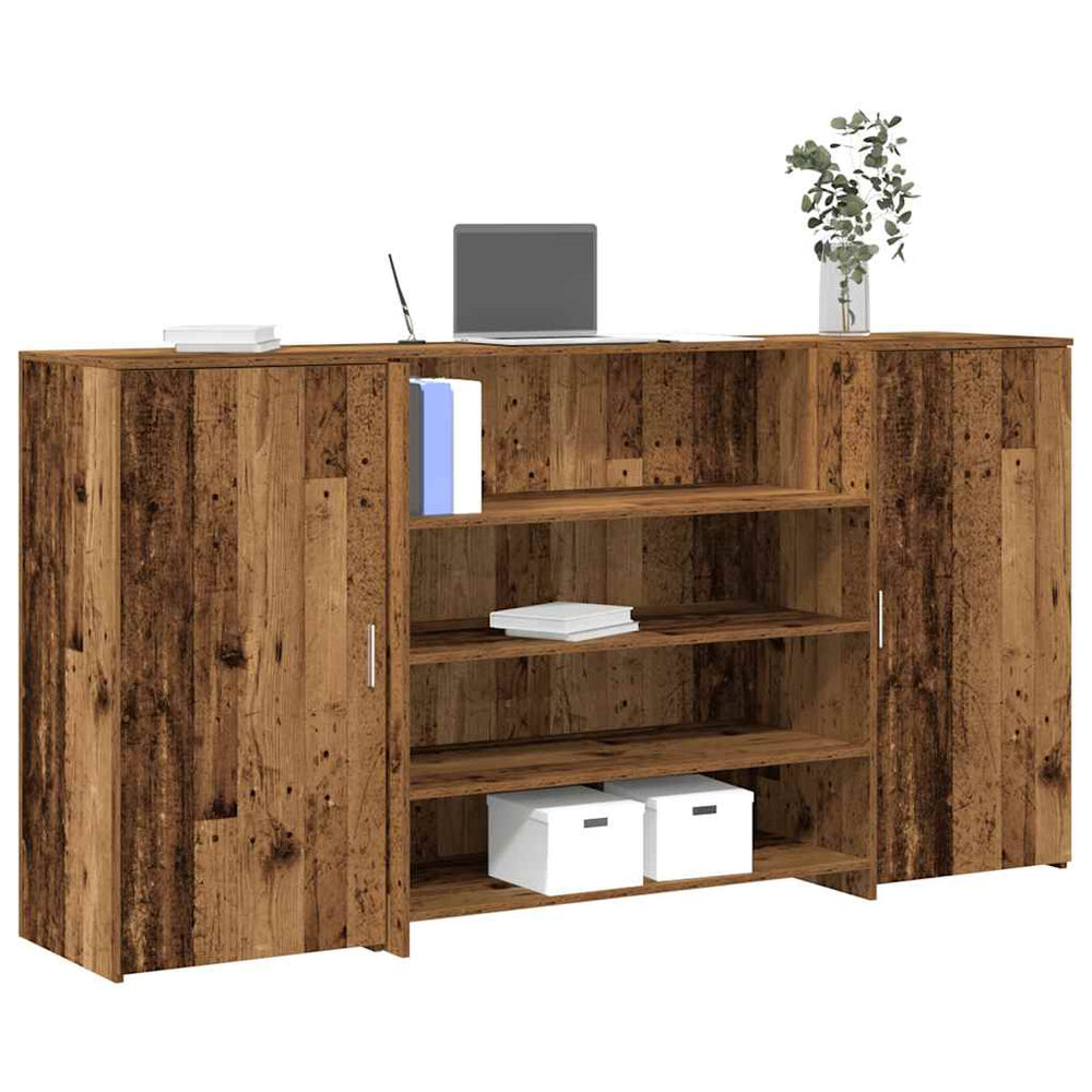 Empfangstheke Altholz-Optik 200cm
