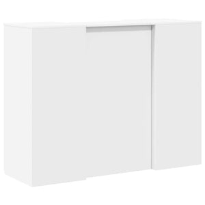 Weiße Empfangstheke 135 cm