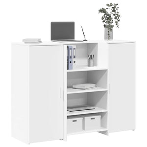 Weiße Empfangstheke 135 cm